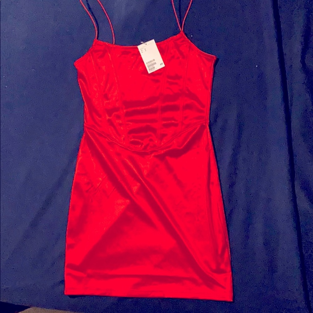 Swanky red dress